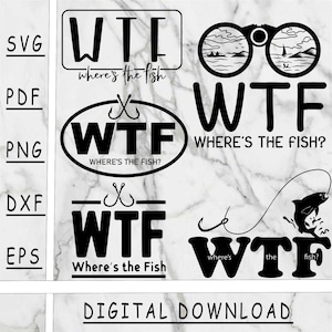 Where&#39;s the fish SVG bundle #2, Where&#39;s the fish PNG, Where&#39;s the fish Dxf, Where&#39;s the fish Pdf, Where&#39;s the fish EPS, instant download