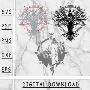 Necromancer SVG, Necromancer PNG, Necromancer PDF, Eps, Dxf, instant download, cut file, Necromancer
