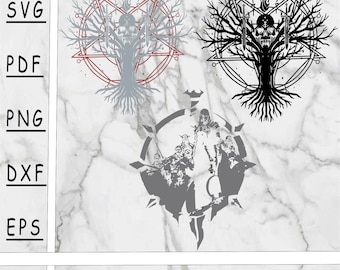 Nekromant SVG, Nekromant PNG, Nekromant PDF, Eps, Dxf, sofortiger Download, Schneidedatei, Nekromant