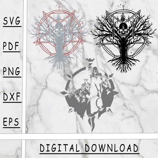 Diablo necromancer SVG, Diablo necromancer PNG, Diablo necromancer PDF, Eps, Dxf, instant download, cut file, necromancer