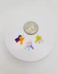 Dollhouse Miniature Baby Keys/Tiny Toy Rattles