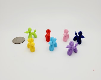 Dollhouse Miniature Balloon Dogs 1 pc