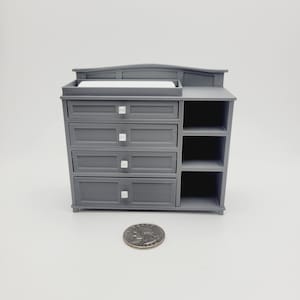 1:12 Scale Dollhouse Baby Changing Table