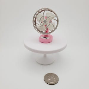 1:6 Miniature Table Top Fan Dollhouse Accessory