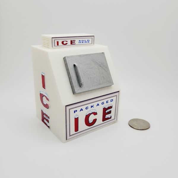 Miniature Store Ice Refrigerator/Ice Container for Miniature Store Fronts