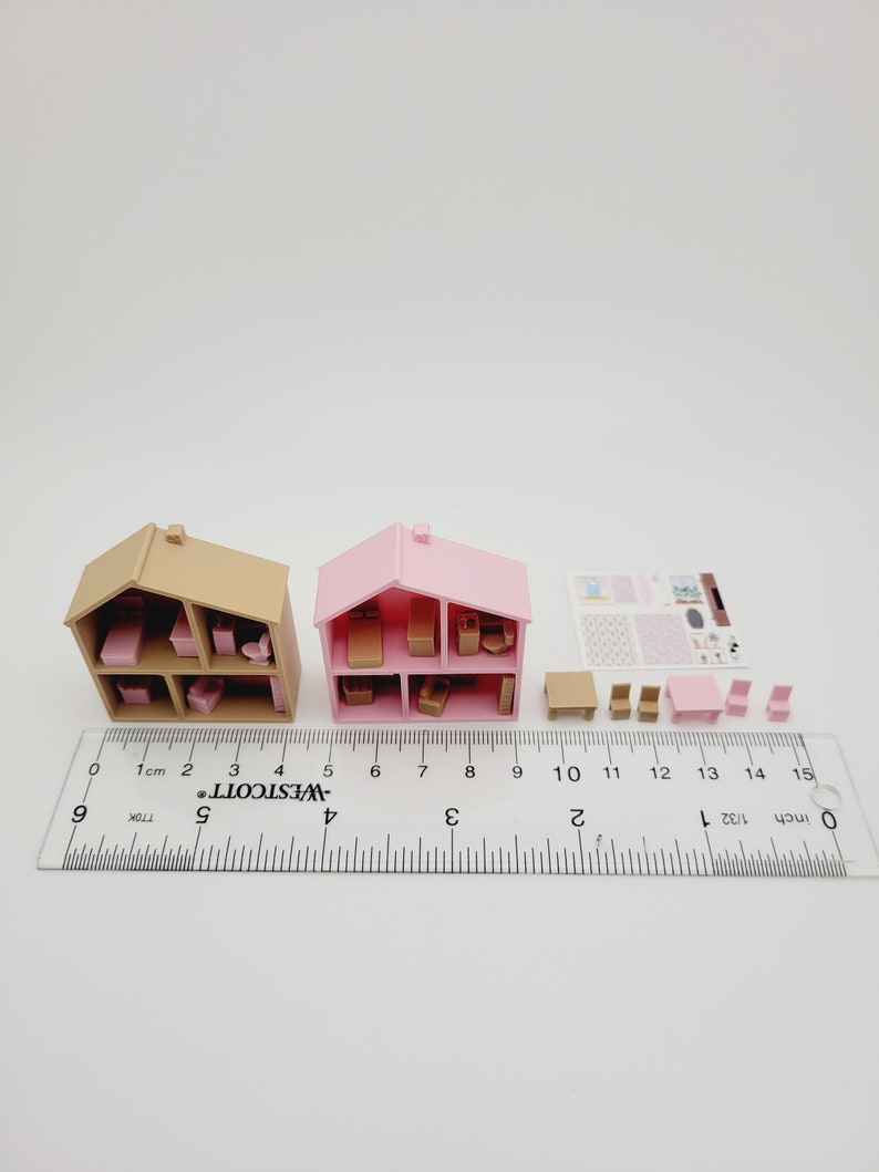 Tiny Dollhouse for A 1:12 Dolls House/miniature IKEA House With 13 ...