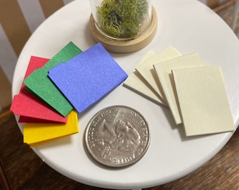 1:12 4-pack File Folders Dollhouse Miniature- Tiny office, school, doctor’s office, museum, true crime supplies