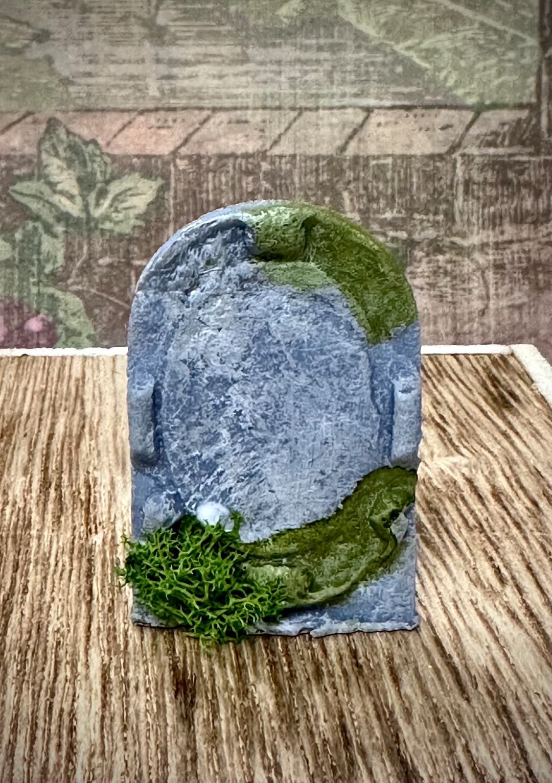 Multiscale Slab Headstone Statue Dollhouse Miniature Tiny Grave Marker