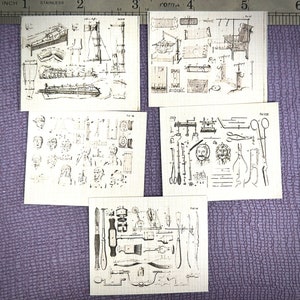 Multi-Scale 1:12 Medical Instrument Charts and Diagrams Dollhouse Miniatures- Tiny Curiosity, Medical, Hospital, Asylum, School Diorama Prop