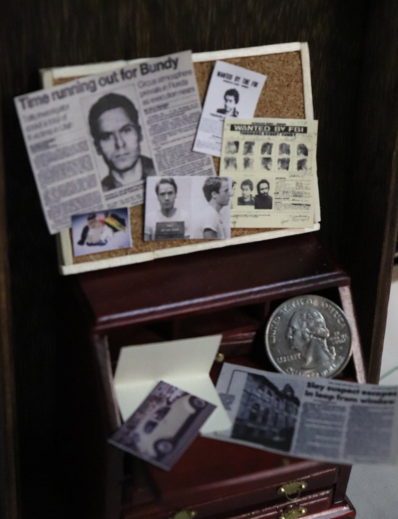 112 Ted Bundy Vintage True Crime Case File Dollhouse Etsy