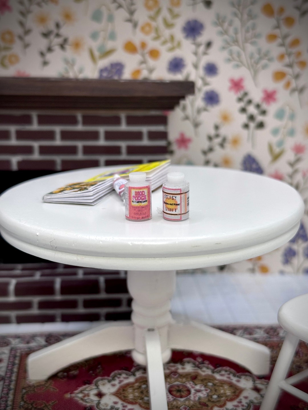 112 2 Pc. Mod Podge and Paint Sealer Set Dollhouse Miniature Etsy