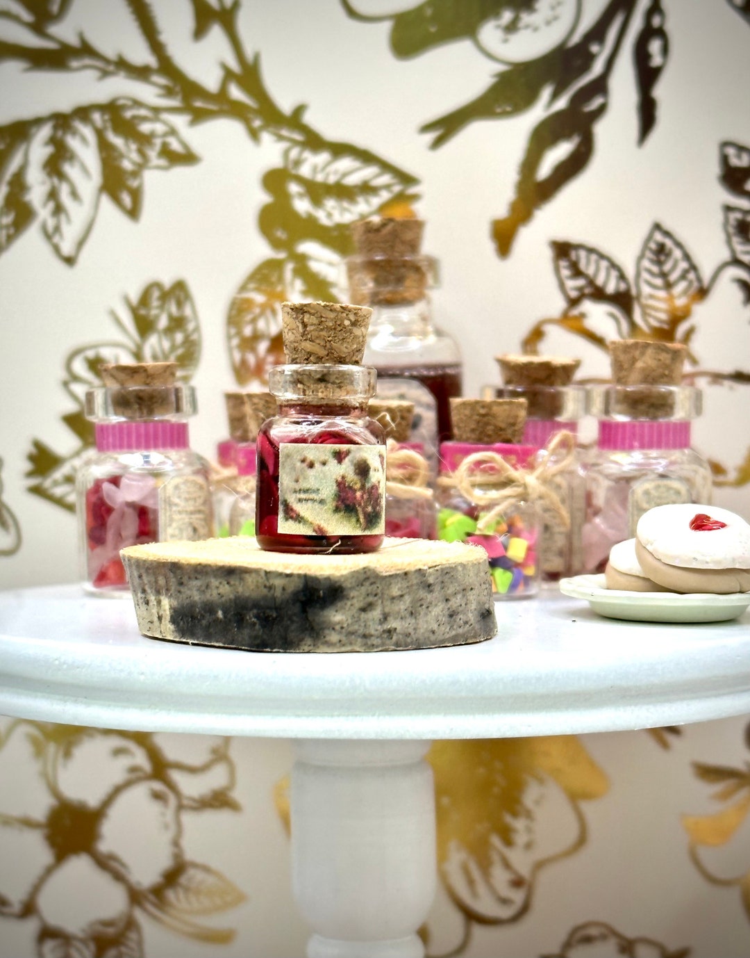 112 Rose Petal Love Potion Dollhouse Miniature Tiny Valentines