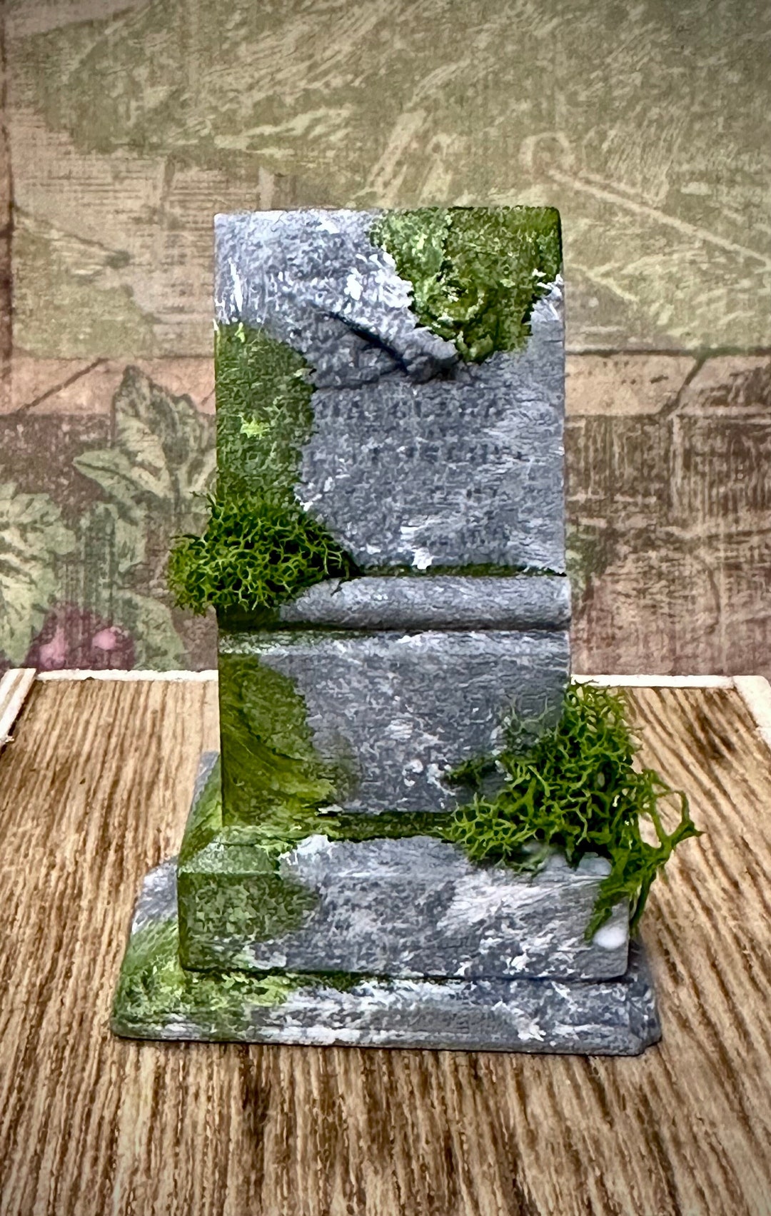 Multiscale Headstone Dollhouse Miniature Tiny Grave Marker Etsy