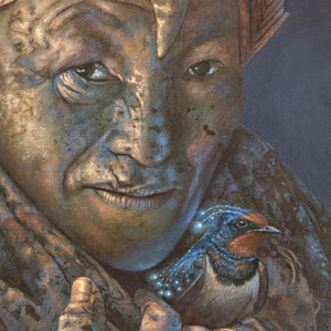 Messengers – Psychedelic Poster Print by Luis Tamani – Visionary Shamanic Art