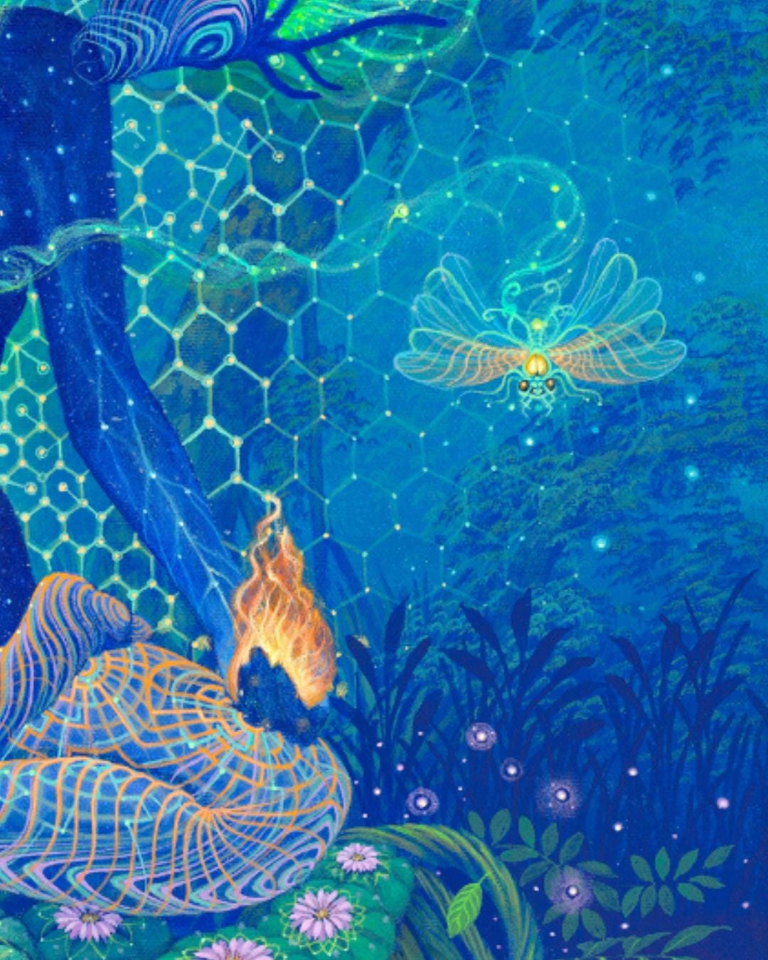 Universal Light – Visionary Canvas Wall Art by Luis Tamani
