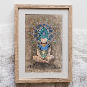 Purity – Psychedelic Poster Print by Luis Tamani – Visionary Shamanic Art