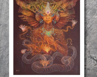 Love – Psychedelic Poster Print by Luis Tamani – Visionary Shamanic Art ...