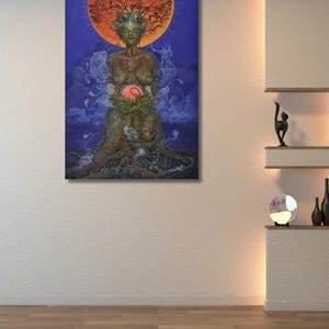 Love – Visionary Canvas Wall Art by Luis Tamani – Psychedelic Nature Print