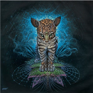 Wise Nature – Visionary Canvas Wall Art by Luis Tamani – Psychedelic Nature Print
