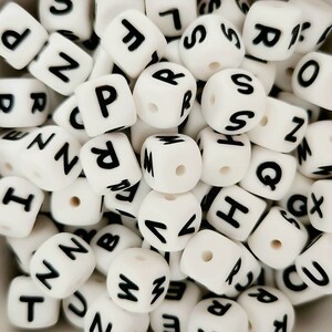 50-200Pcs 8mm 10mm Mixed Square Wooden Alphabet 26 Letters Beads Spacer  Smooth Beads For DIY Bracelet Jewelry Making Accessories - AliExpress