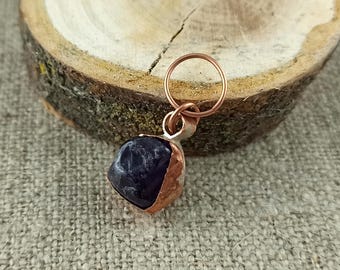 Handcrafted Copper & Natural Stone Pendant Necklace : Boho Charm