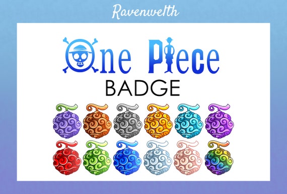 Twitch Badges Devil Fruit Stream Anime Twitch Badges Kawaii | Etsy