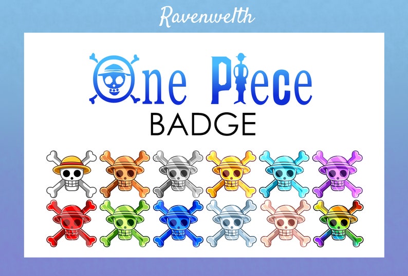 Twitch Badges Luffy Hat Stream Anime Twitch Badges Kawaii - Etsy Australia