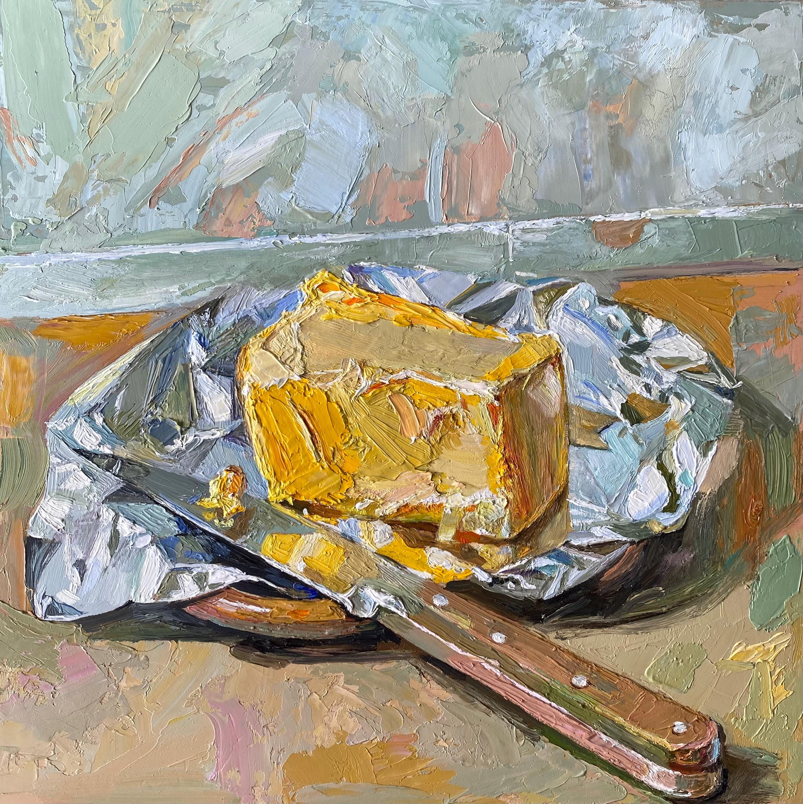 アイリッシュバター油絵：シルバーフォイルフードアート、印象派