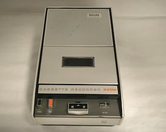 Philips Kassettenrekorder 2202 Vintage 1970er