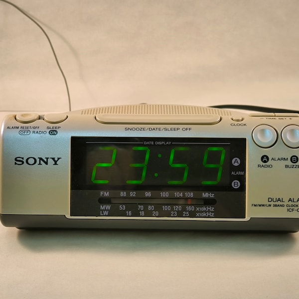 Sony Radio Alarm Clock Vintage