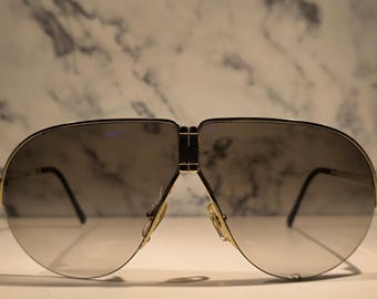 Porsche Carrera 80s Vintage Folding Aviator Sunglasses Model  display picture 1