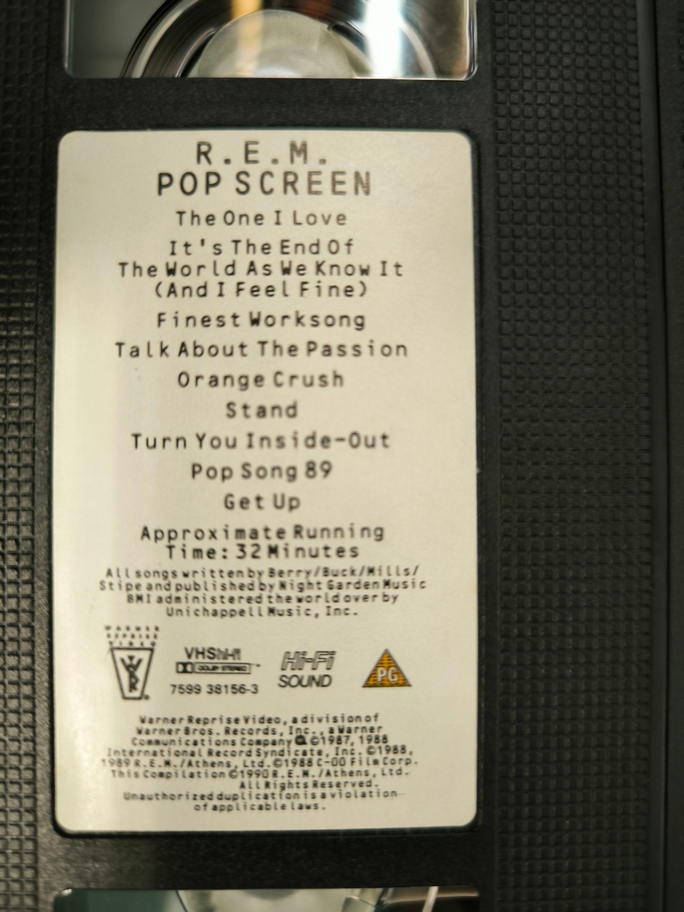 REM Pop Screen VHS - Etsy