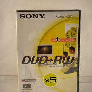 ソニー DVD +RW 4.7 GB x 5