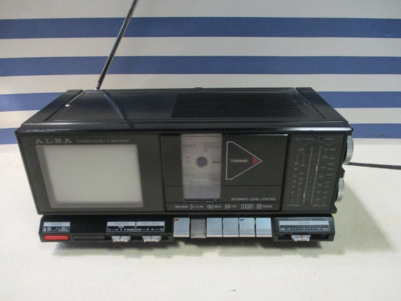 ラジオ・コンポ National TV/RADIO/CASSETTE RECORDER Vintage JVC Radio TV Cassette Recorder, Retro JVC Nivico