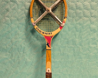 Vintage Snauwaert & Depla Tennis Racket Made In Belgium