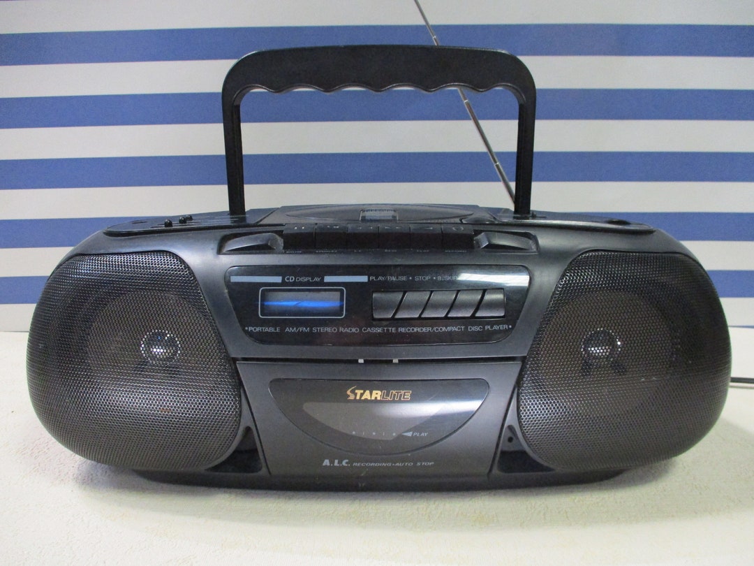 Lecteur double cassettes Ghetto Blaster Boombox Sharp WQ
