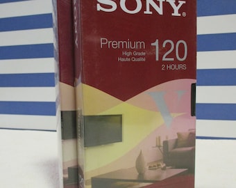 Blank VHS Video Cassettes x 2 Sony