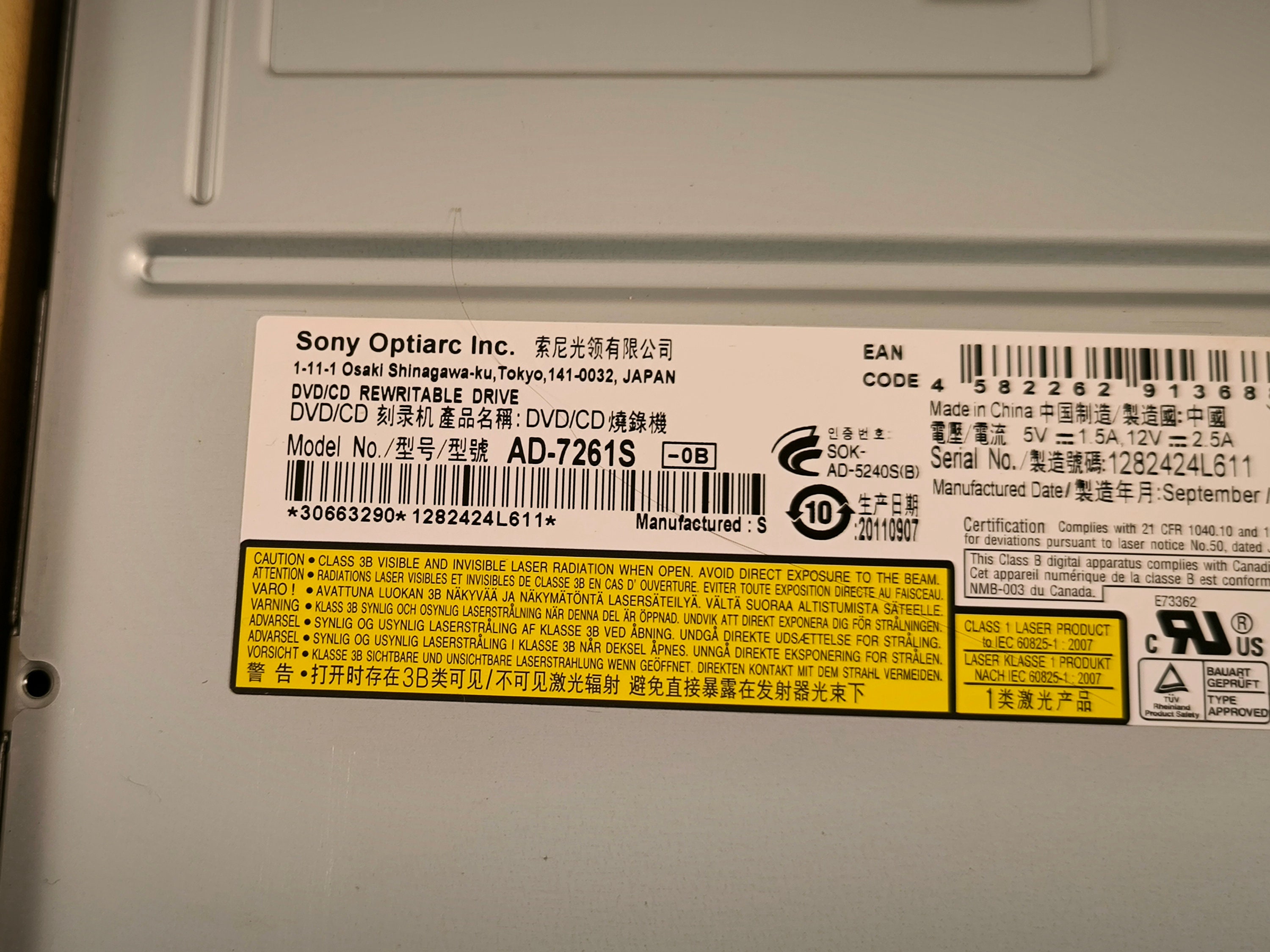 Sony Optiac Inc DVD/CD Rewitable Drive - Etsy Canada