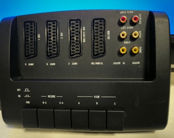 Scart Switcher Selector Box Switch Connect Devices 3 Way 2 1 Socket Audio Recording