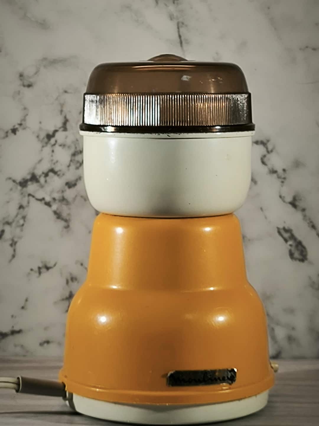 Vintage Moulinex Coffee Grinder Retro Orange - Etsy