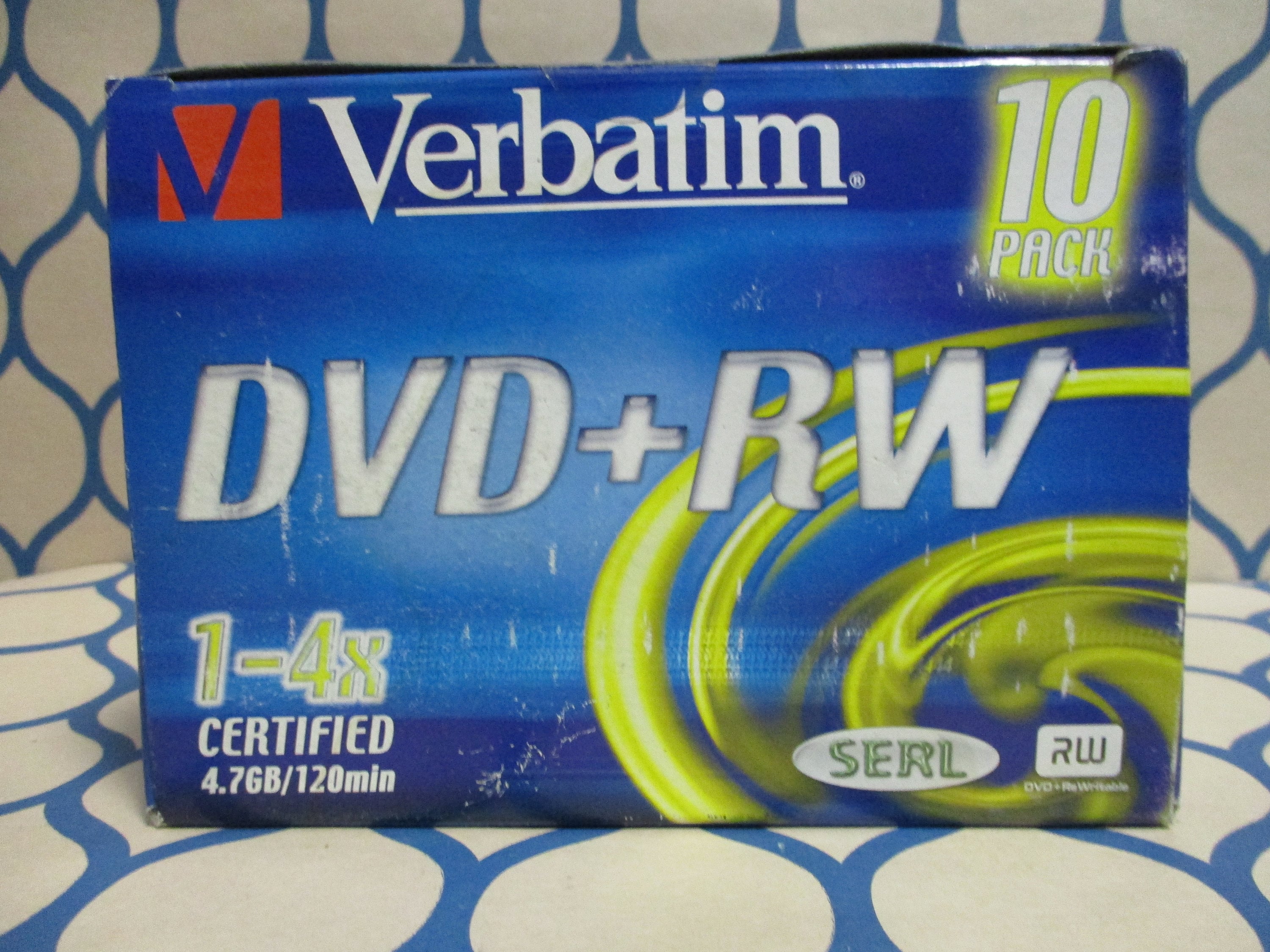 verbatim dvd + rw 4.7gb Blank DVD Discs x 10
