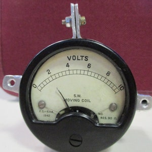 Vintage Volt Meter Bakelite