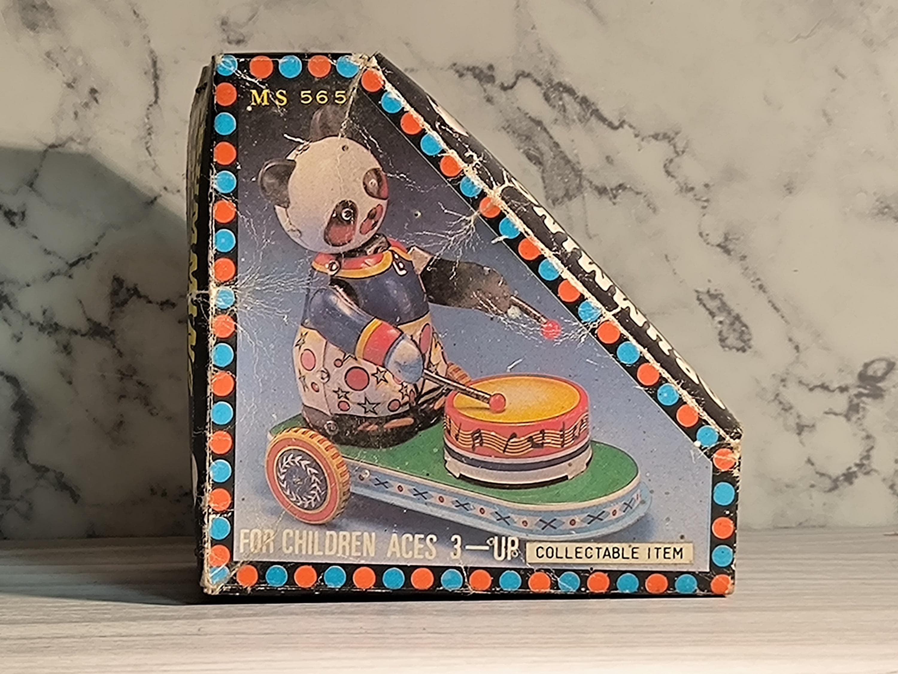 ビンテージ ゼンマイ式ドラムを叩くパンダのクマ 1990年代 - Etsy 日本