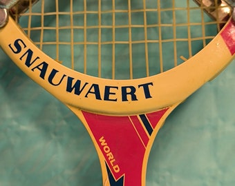 Ancienne Raquette De Tennis SNAUWAERT Trainer – Fabriquée En Belgique – Bon état Vintage