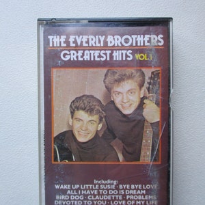 The Everly Brothers Greatest Hits Vol 1. K7 Cassette.