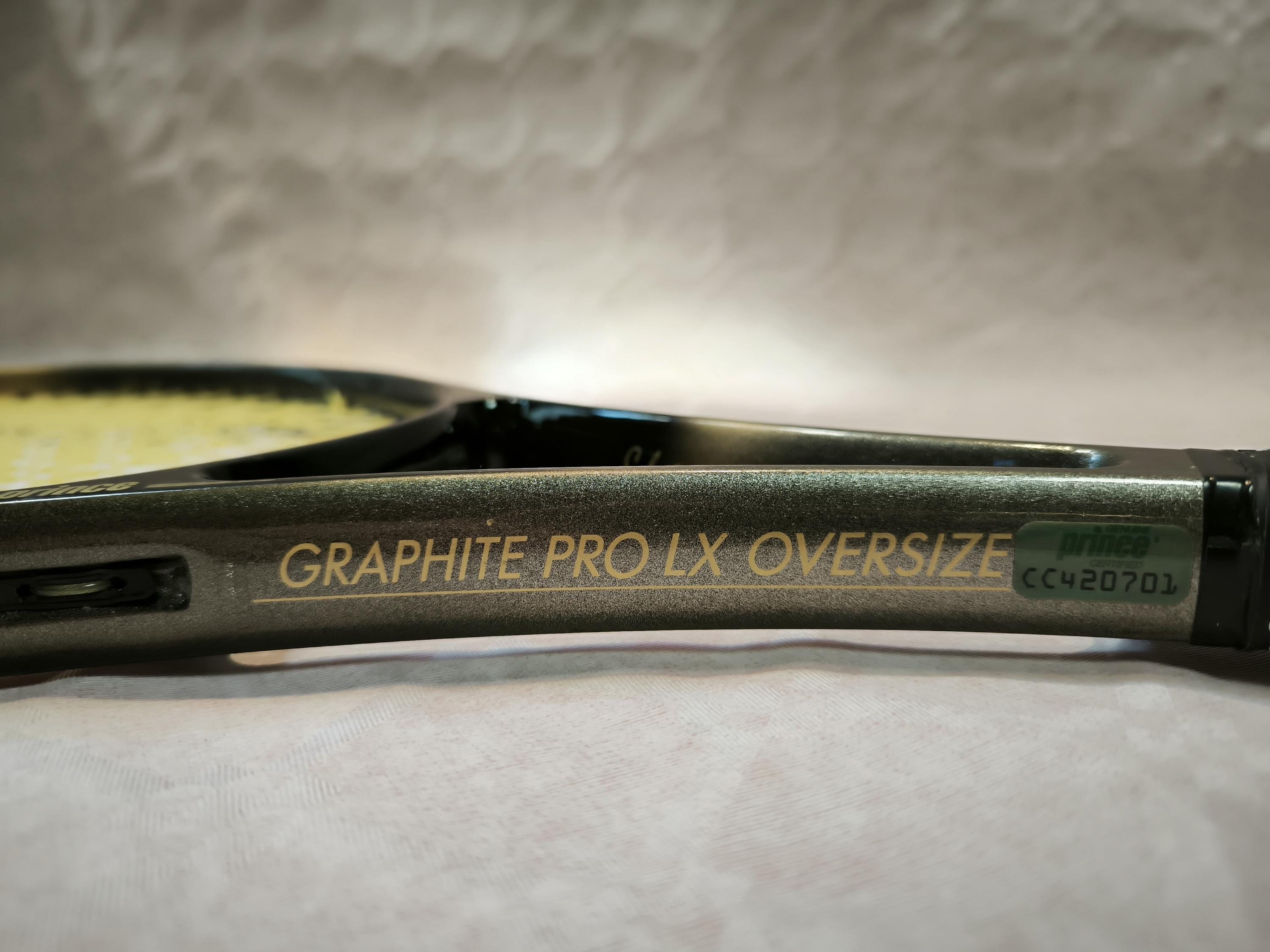 Raquette De Tennis Vintage PRINCE Graphite Pro Oversize - Années 90 - Poignée 4 1/2 Avec Housse