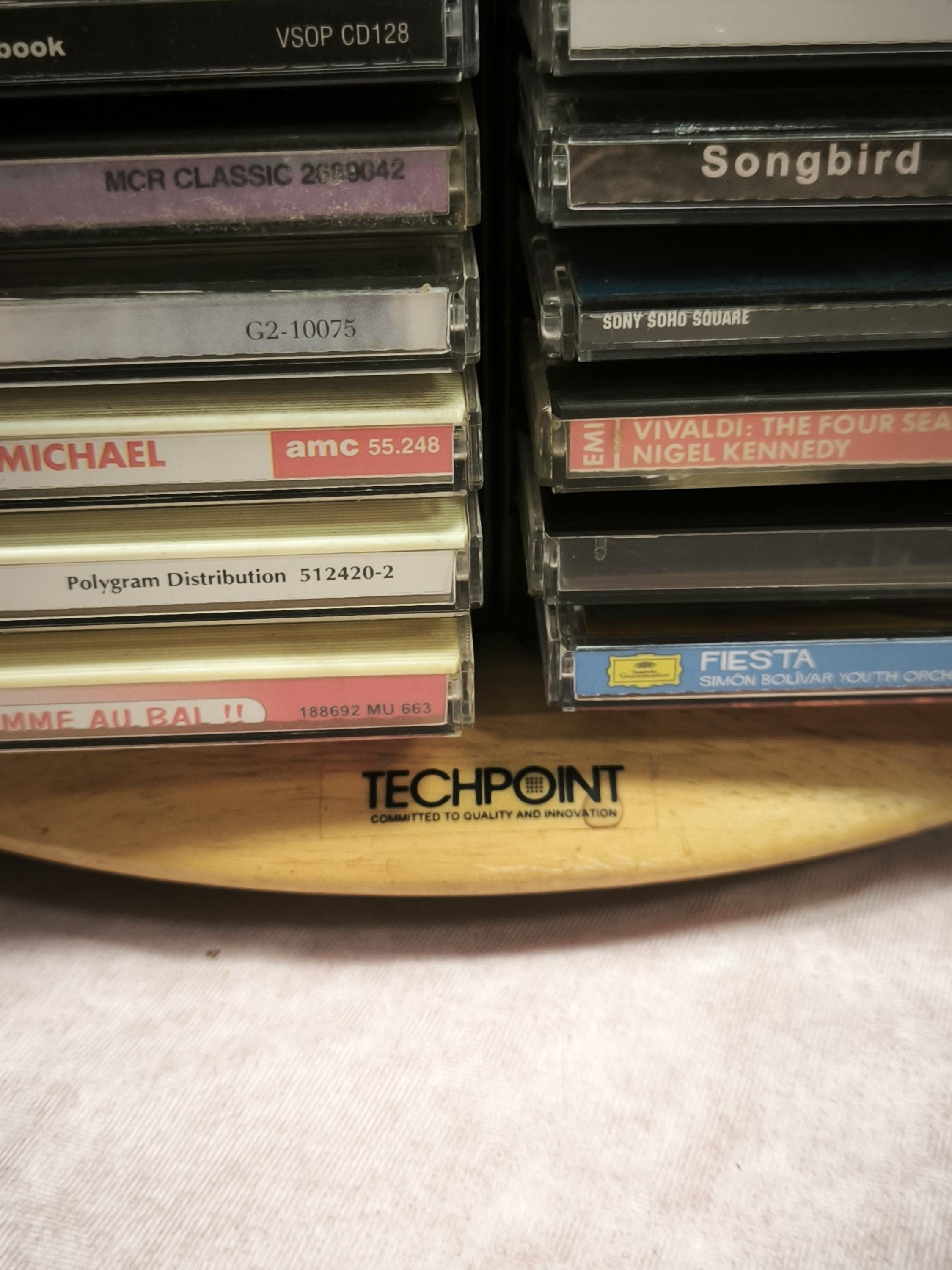 Vintage Compact Disc Storage Carousel Unit Wood - Etsy