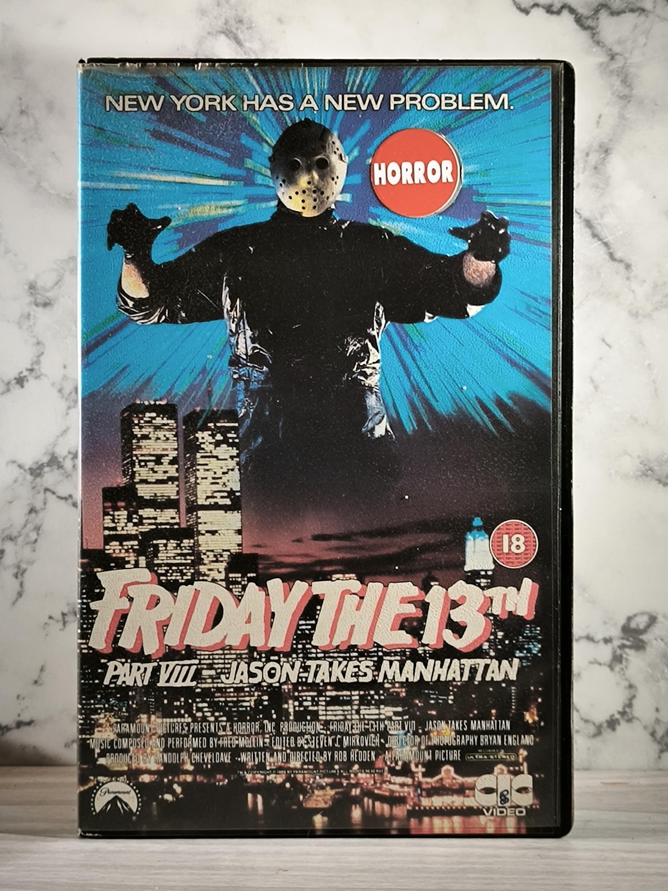 Friday the 13th Part 8 Jason Takes Manhattan Vhs - Etsy