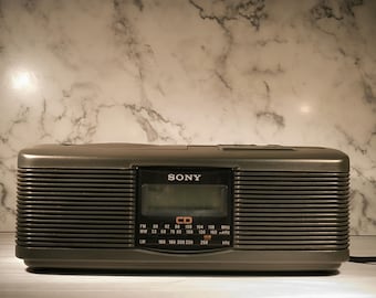 Vintage Sony Dream Machine AM/FM Radio Digital Alarm Clock Model