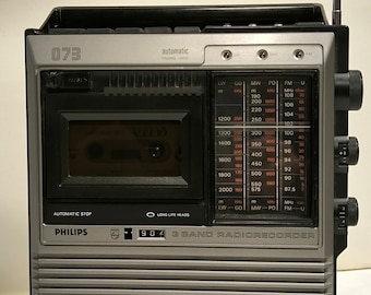 Radiocassette Philips vintage 1978
